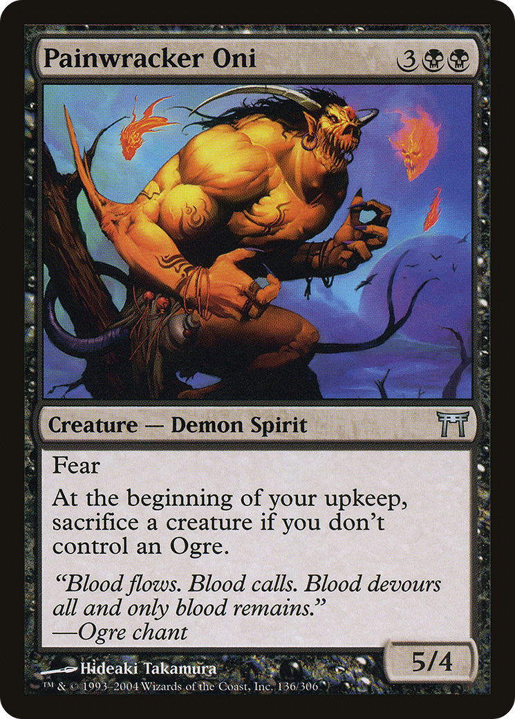 Image of Painwracker Oni (CHK-136) - Champions of Kamigawa