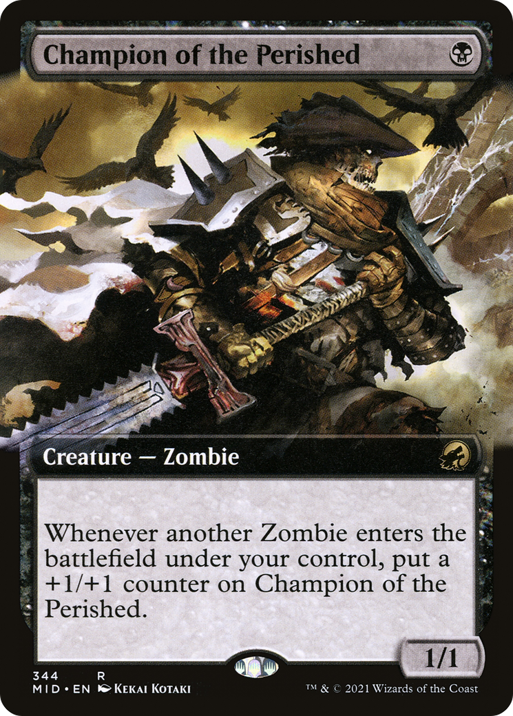 Image of Champion of the Perished (Extended Art) (MID-344) - Innistrad: Midnight Hunt: (Extended Art) Foil