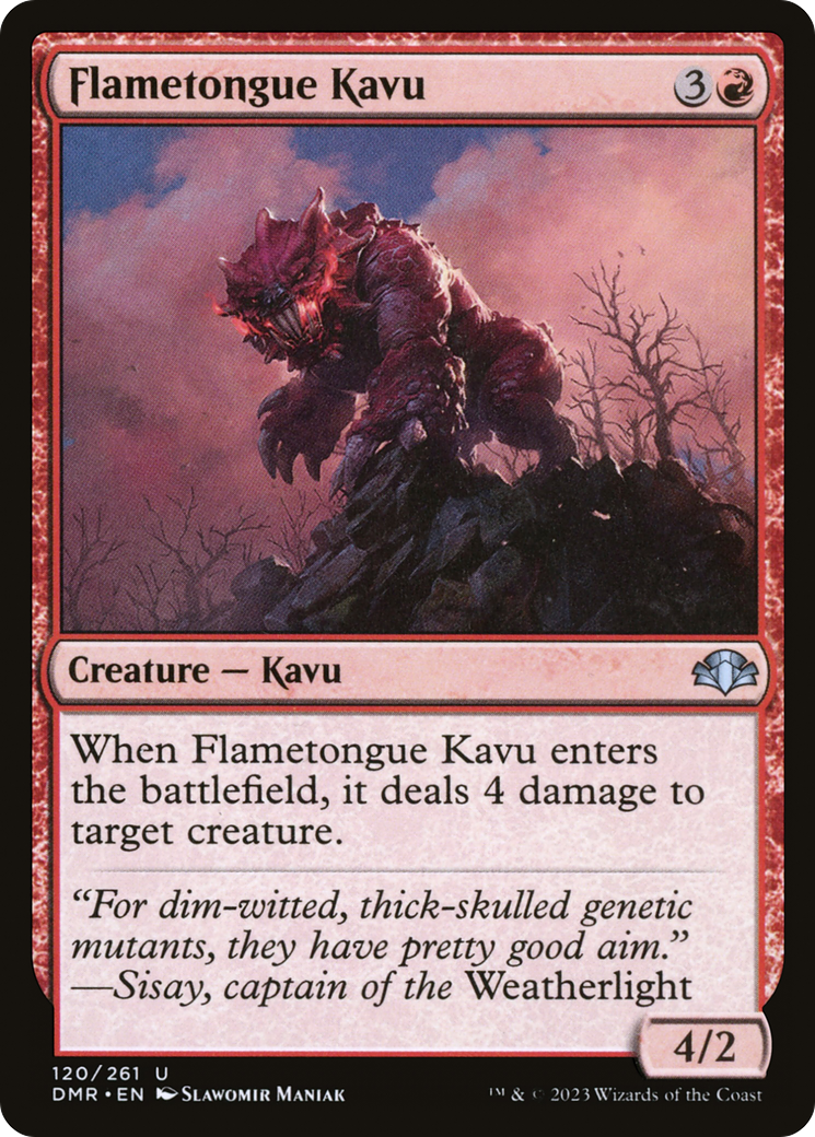 Image of Flametongue Kavu (DMR-120) - Dominaria Remastered