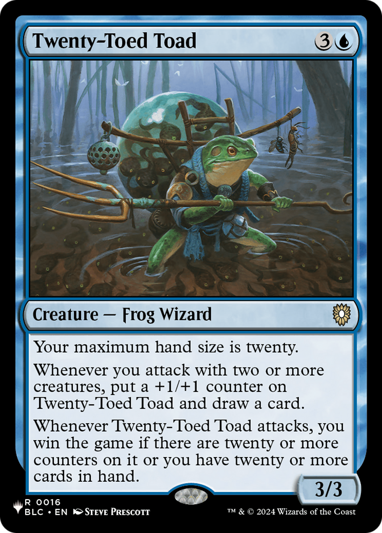 Image of Twenty-Toed Toad (LIST-BLC-16) - The List