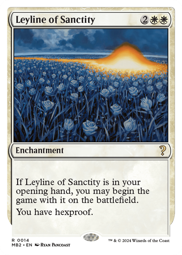 Image of Leyline of Sanctity (White Border) (MB2-014) - Mystery Booster 2