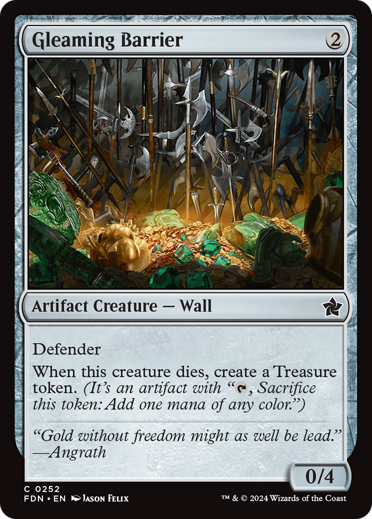 Image of Gleaming Barrier (FDN-252) - Foundations Foil