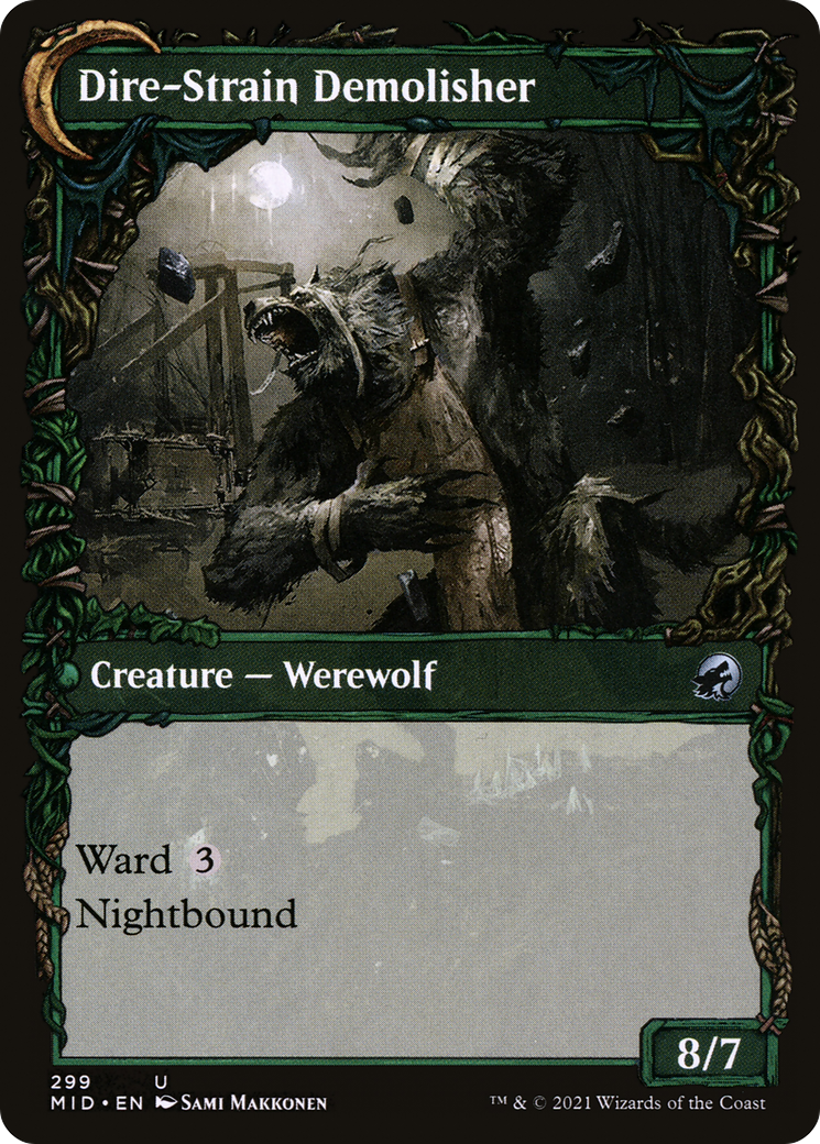 Image of Burly Breaker (Showcase) (MID-299) - Innistrad: Midnight Hunt: (Showcase, Double Faced Transform) Foil