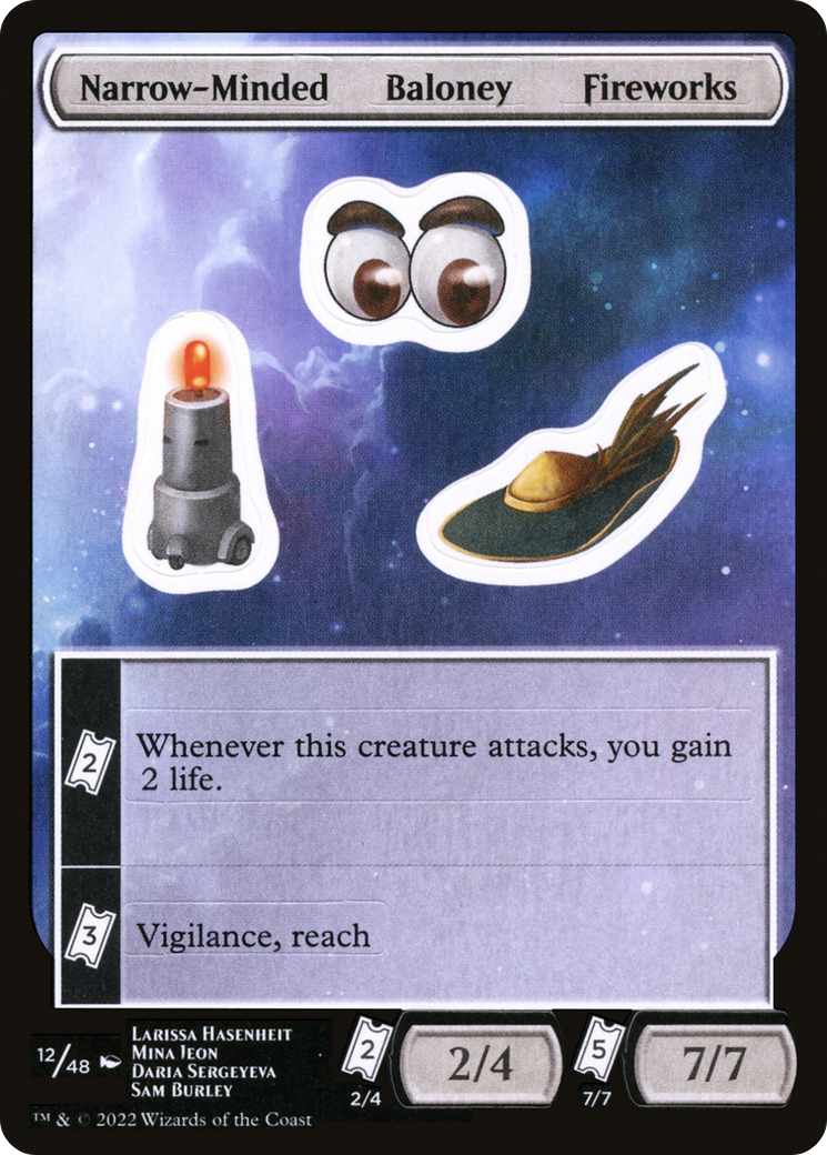 Image of Narrow-Minded Baloney Fireworks (UNF-012) - Unfinity Sticker Sheets