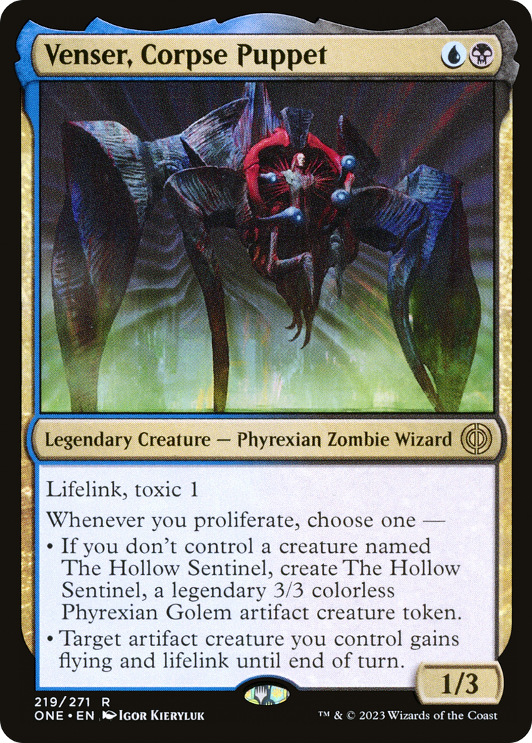 Image of Venser, Corpse Puppet (ONE-219) - Phyrexia: All Will Be One