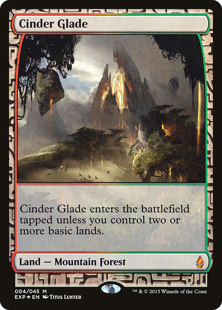 Image of Cinder Glade (EXP-004) - Zendikar Expeditions Foil