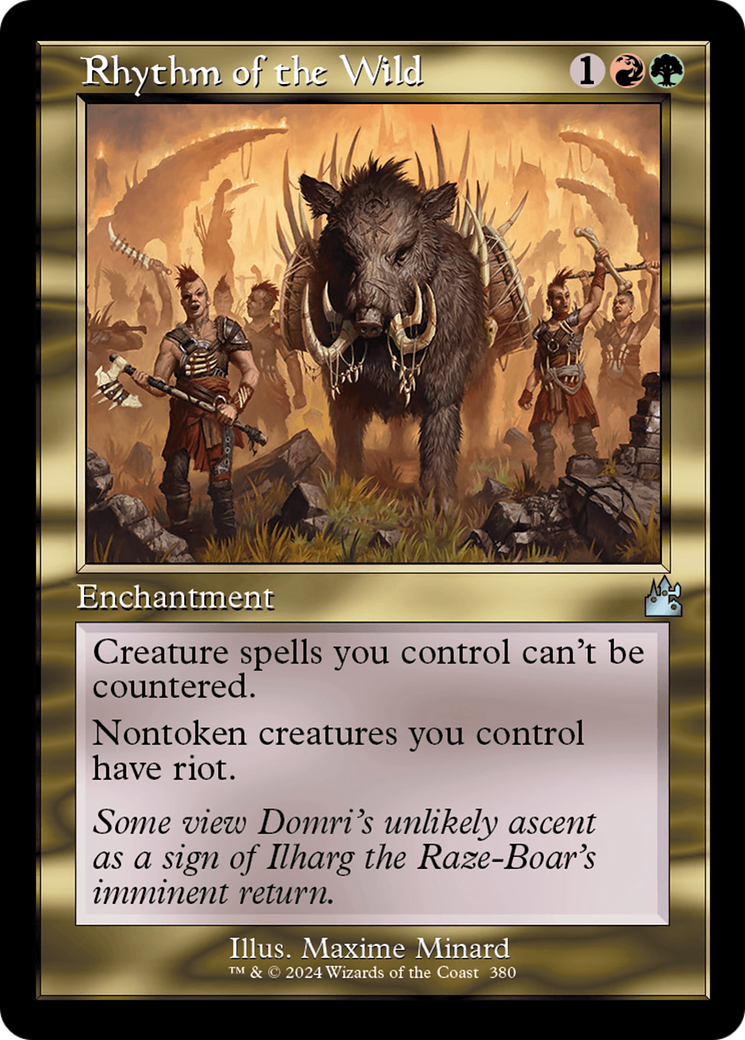 Image of Rhythm of the Wild (Retro Frame) (RVR-380) - Ravnica Remastered Foil