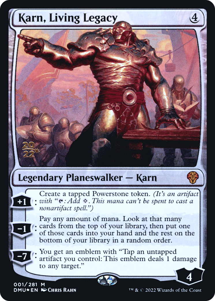 Image of Karn, Living Legacy (PRE-01S) - Dominaria United Promos Foil