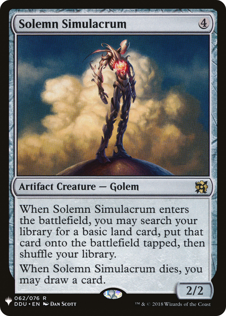 Image of Solemn Simulacrum (LIST-062) - The List