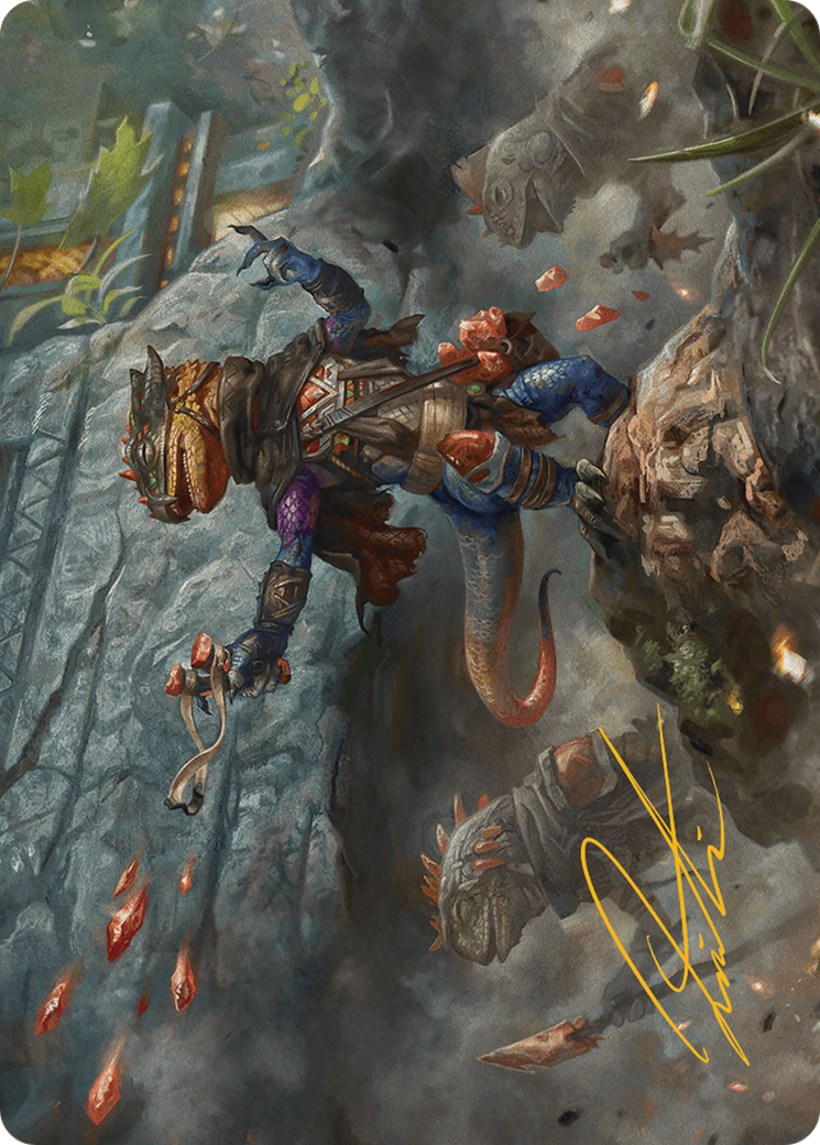Image of Agate Instigator // Agate Instigator (ABLB-033) - Bloomburrow Art Series (Borderless) Foil