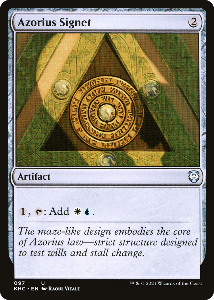 Image of Azorius Signet (KHC-097) - Kaldheim Commander