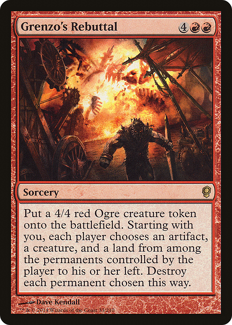 Image of Grenzo's Rebuttal (CNS-033) - Conspiracy Foil