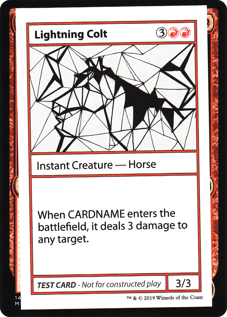 Image of Lightning Colt (No PW Symbol) (CMB1-) - Mystery Booster Playtest Cards 2021
