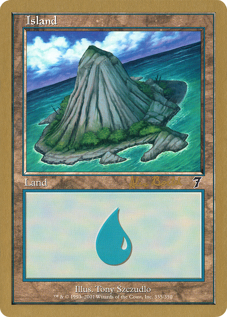 Image of Island (335) - 2001 Alex Borteh (INV) (WCD-) - World Championship Decks 2001