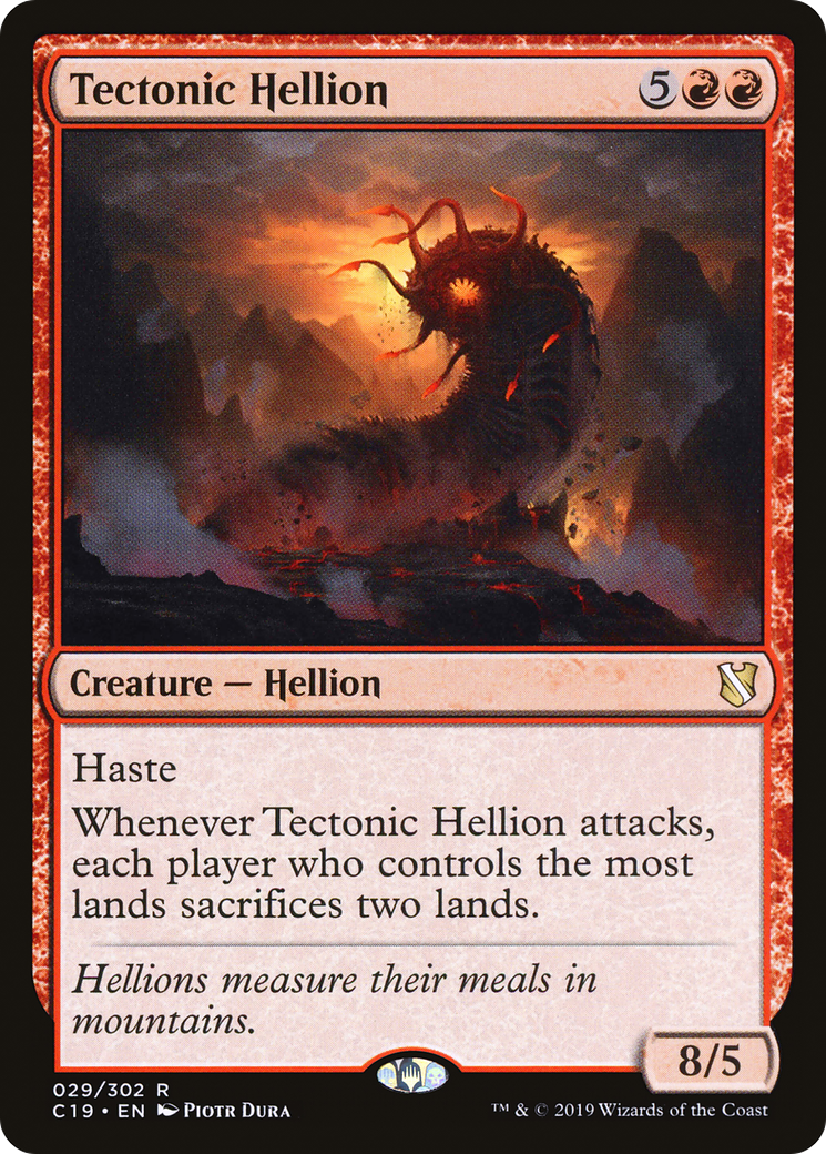 Image of Tectonic Hellion (C19-029) - Commander 2019