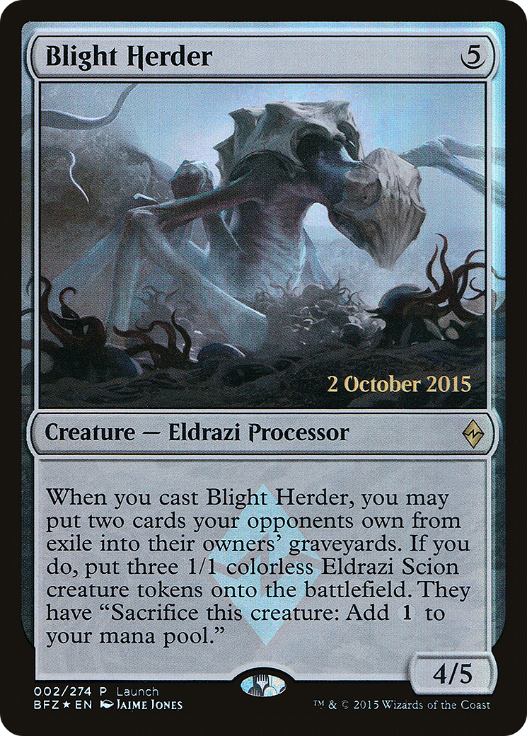 Image of Blight Herder (LARP-002) - Battle for Zendikar Promos Foil
