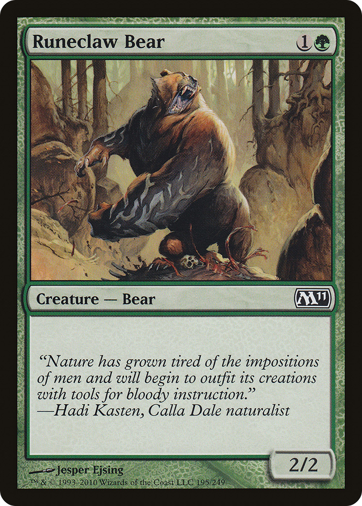 Image of Runeclaw Bear (M11-195) - Magic 2011