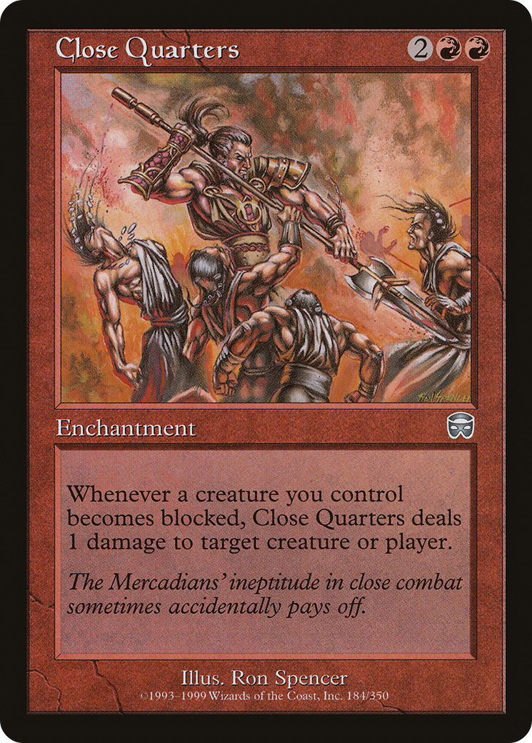 Image of Close Quarters (MMQ-184) - Mercadian Masques Foil