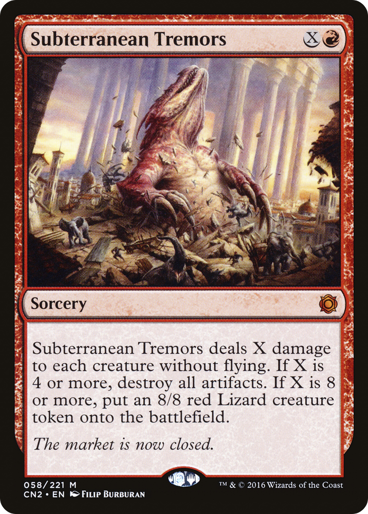 Image of Subterranean Tremors (CN2-058) - Conspiracy: Take the Crown Foil