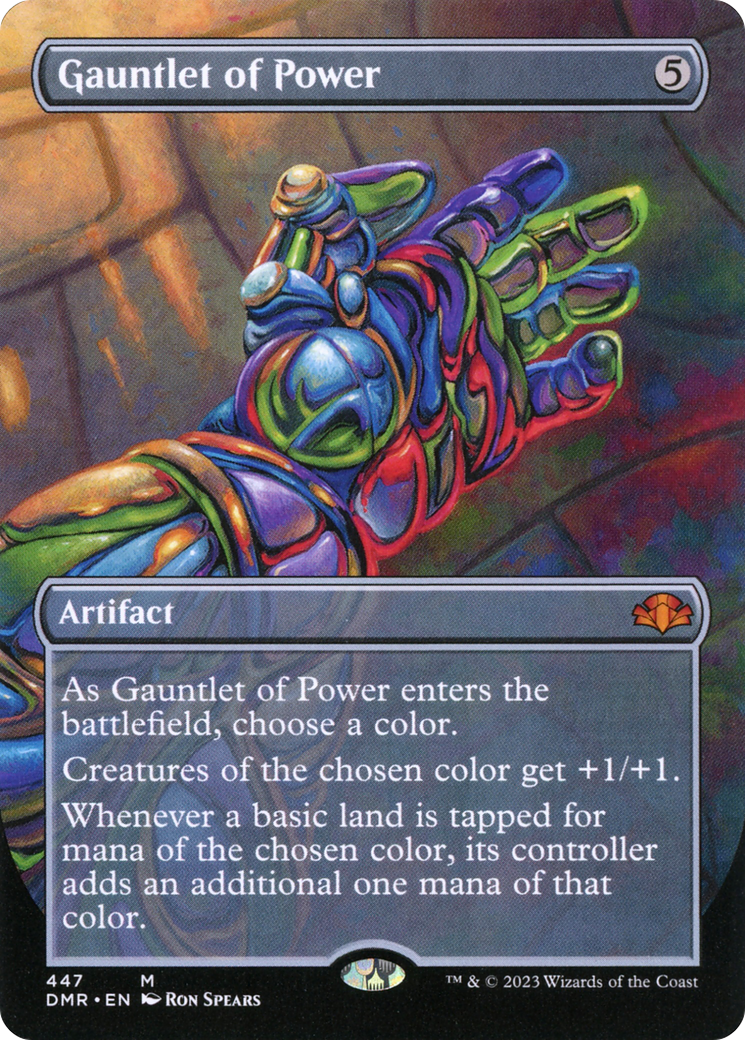 Image of Gauntlet of Power (Borderless) (DMR-447) - Dominaria Remastered (Borderless)