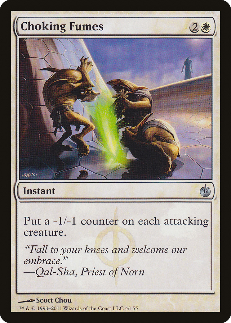 Image of Choking Fumes (MBS-004) - Mirrodin Besieged Foil