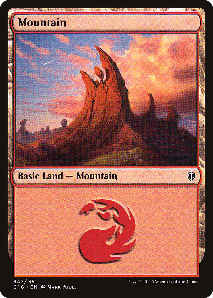 Image of Mountain (347) (C16-347) - Commander 2016