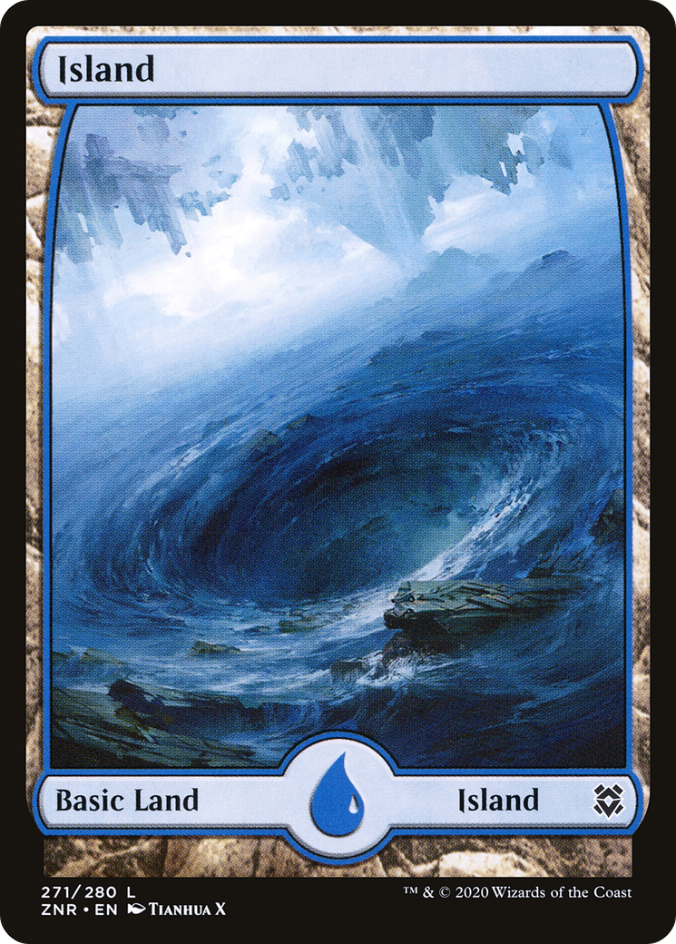 Image of Island (271) - Full Art (ZNR-271) - Zendikar Rising: (Full Art)
