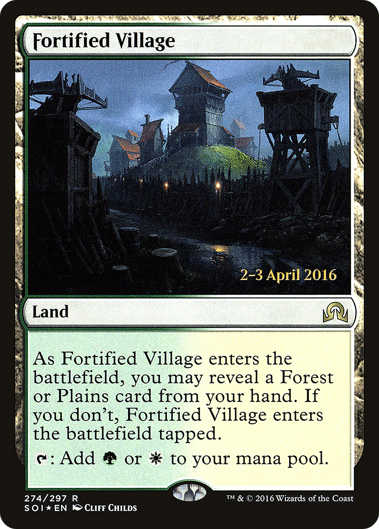 Image of Fortified Village (PRE-274) - Shadows over Innistrad Promos Foil