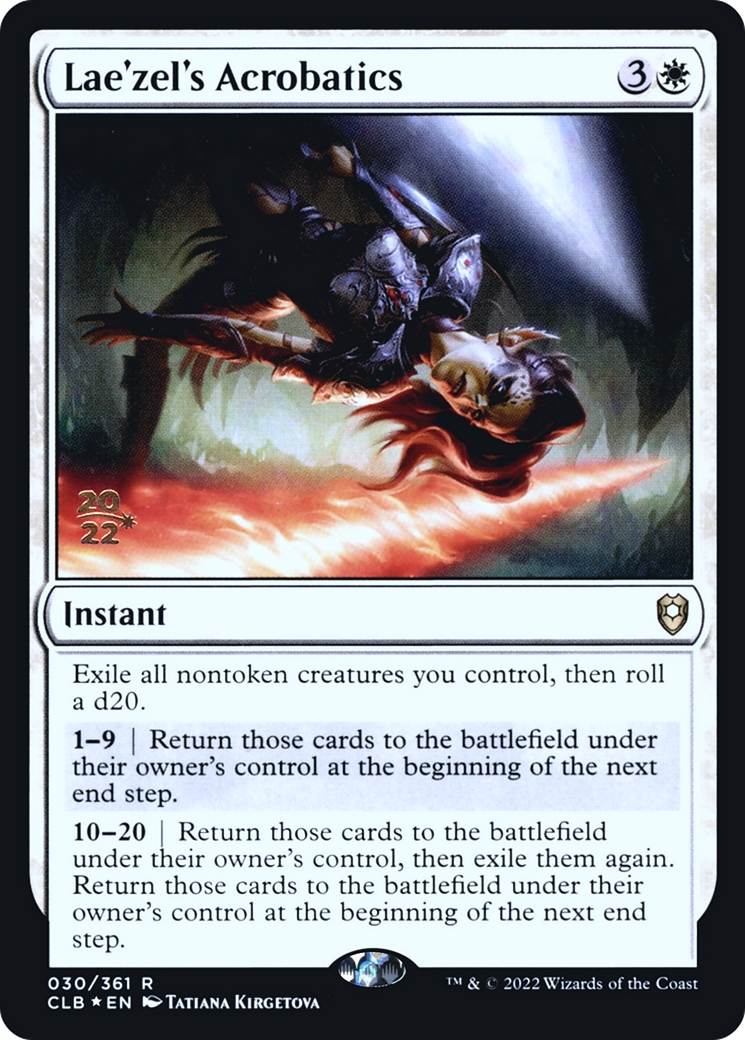 Image of Lae'zel's Acrobatics (PRE-030) - Battle for Baldur's Gate Promos Foil