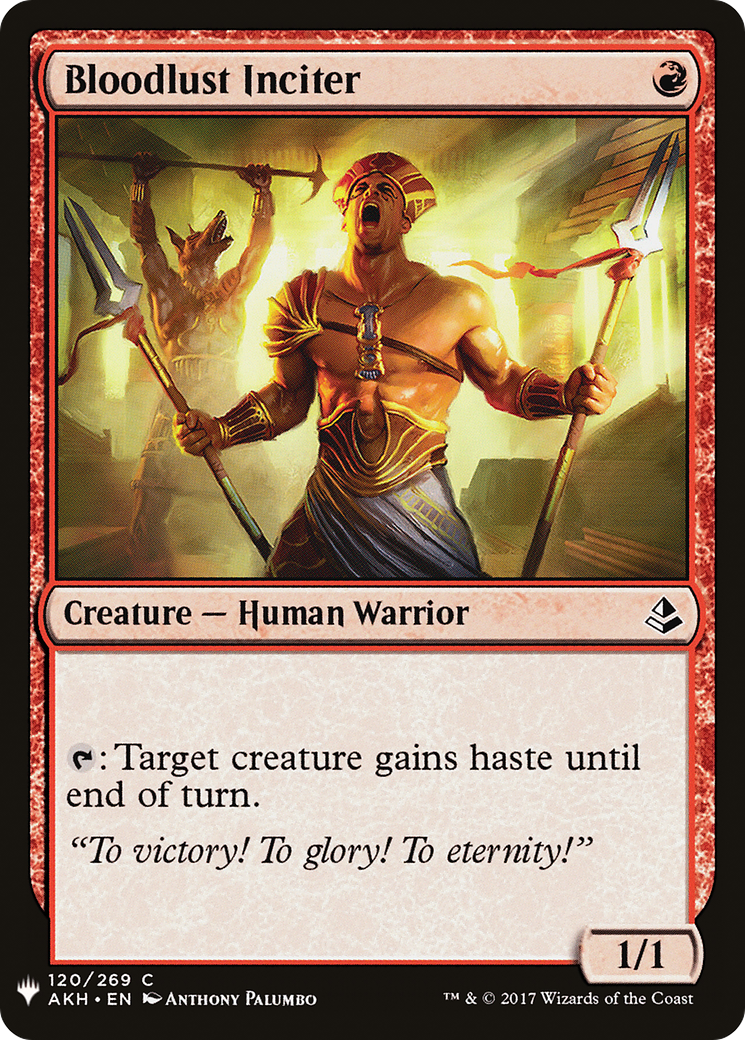 Image of Bloodlust Inciter (LIST-120) - The List
