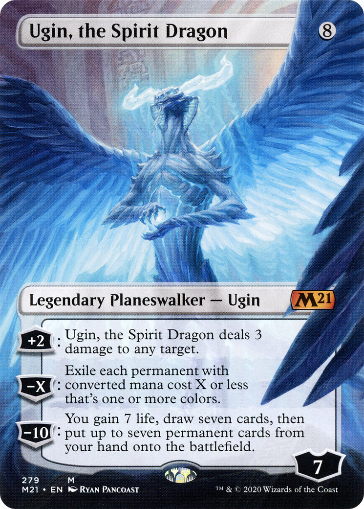 Image of Ugin, the Spirit Dragon (Borderless) (M21-279) - Core Set 2021 (Borderless)