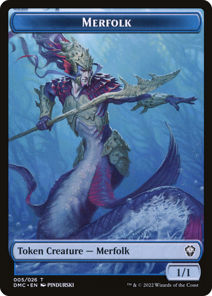 Image of Merfolk (TDMU-005) - Dominaria United Tokens Foil