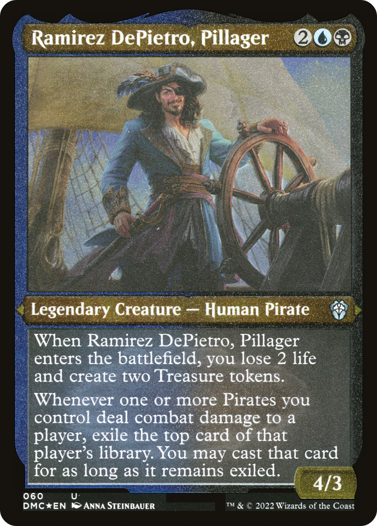 Image of Ramirez DePietro, Pillager (DMC-060) - Dominaria United Commander Etched Foil