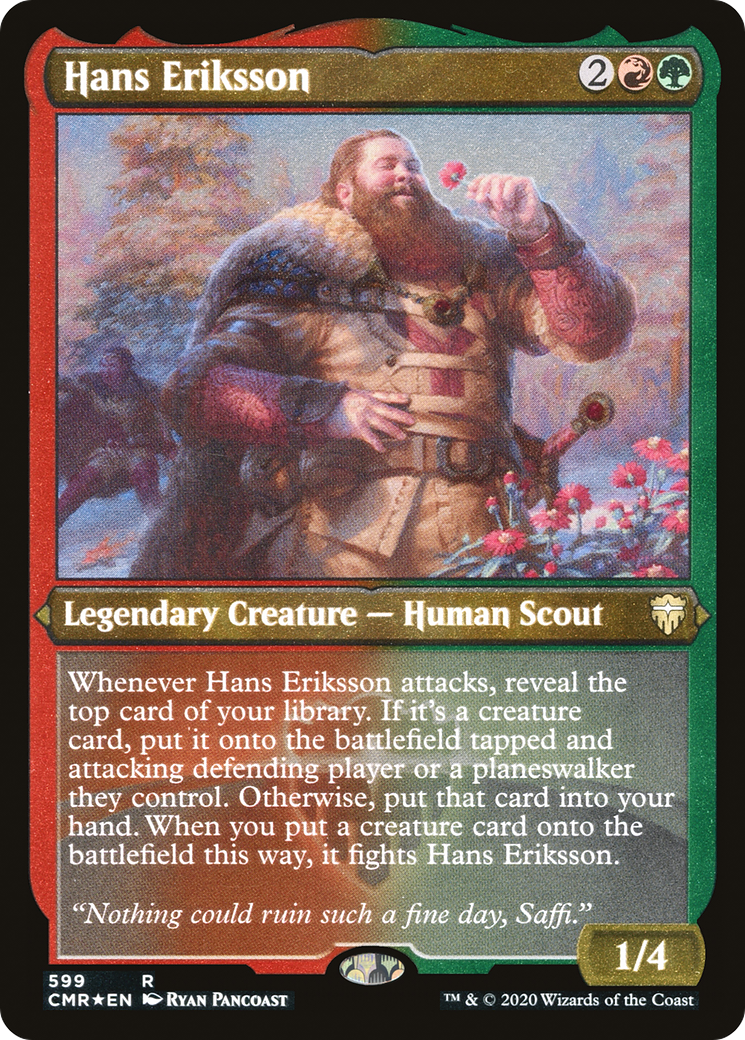 Image of Hans Eriksson (Foil Etched) (CMR-599) - Commander Legends Foil