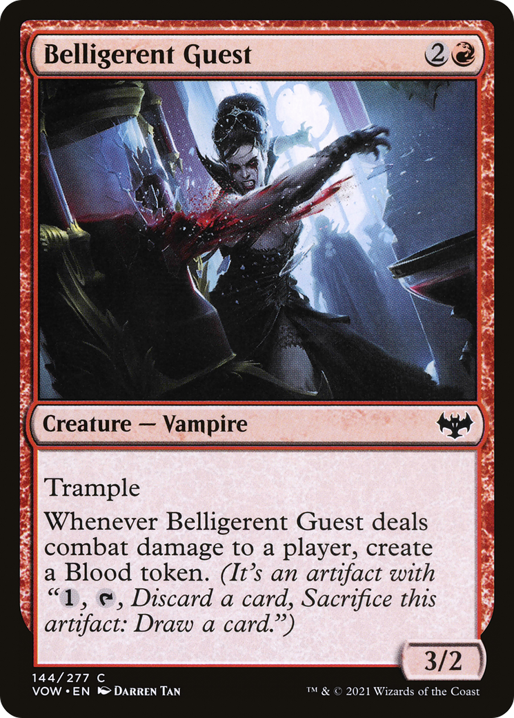 Image of Belligerent Guest (VOW-144) - Innistrad: Crimson Vow