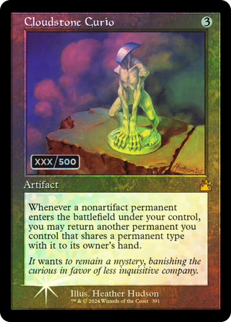 Image of Cloudstone Curio (Retro Frame) (Serial Numbered) (RVR-391) - Ravnica Remastered Foil