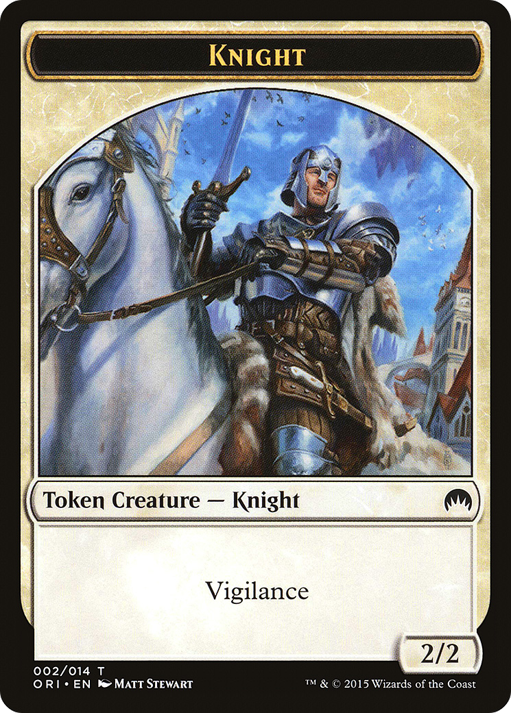 Image of Knight Token (ORI-002) - Magic Origins Tokens