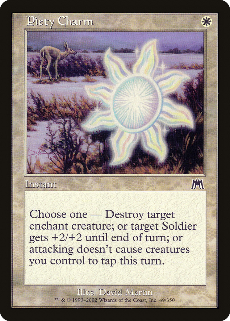 Image of Piety Charm (ONS-049) - Onslaught Foil
