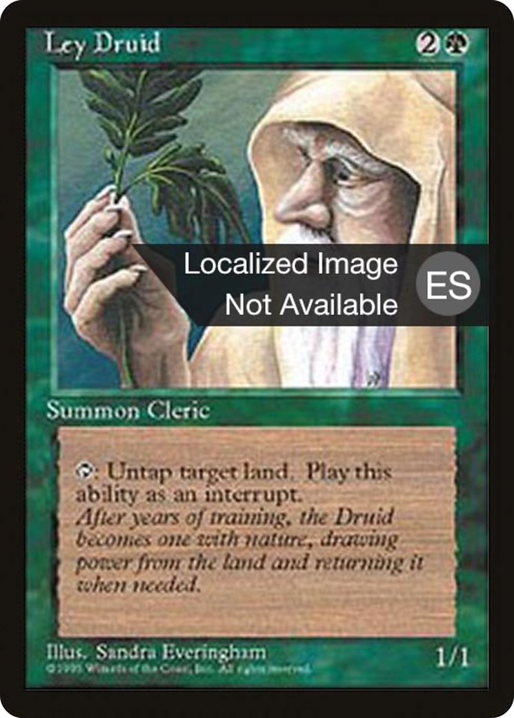 Image of Ley Druid (4BB-) - Fourth Edition Foreign Black Border