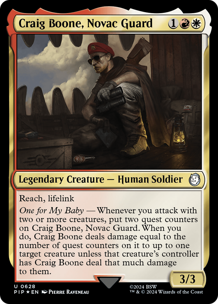 Image of Craig Boone, Novac Guard (Surge Foil) (PIP-628) - Fallout Foil