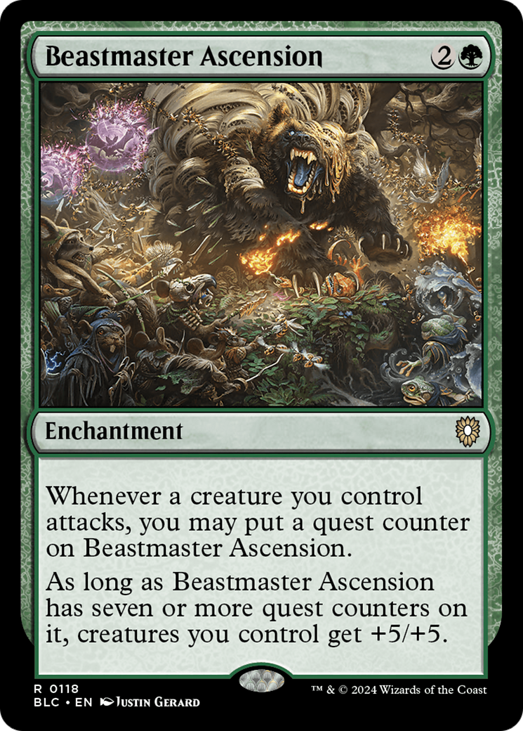 Image of Beastmaster Ascension (BLC-118) - Bloomburrow Commander