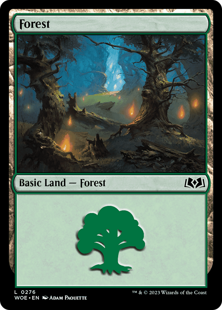 Image of Forest (0276) (WOE-276) - Wilds of Eldraine Foil