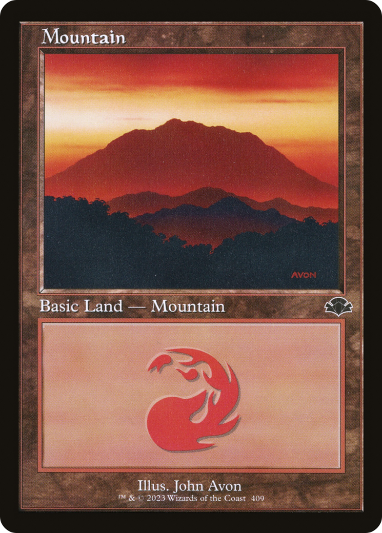 Image of Mountain (409) (Retro Frame) (DMR-409) - Dominaria Remastered