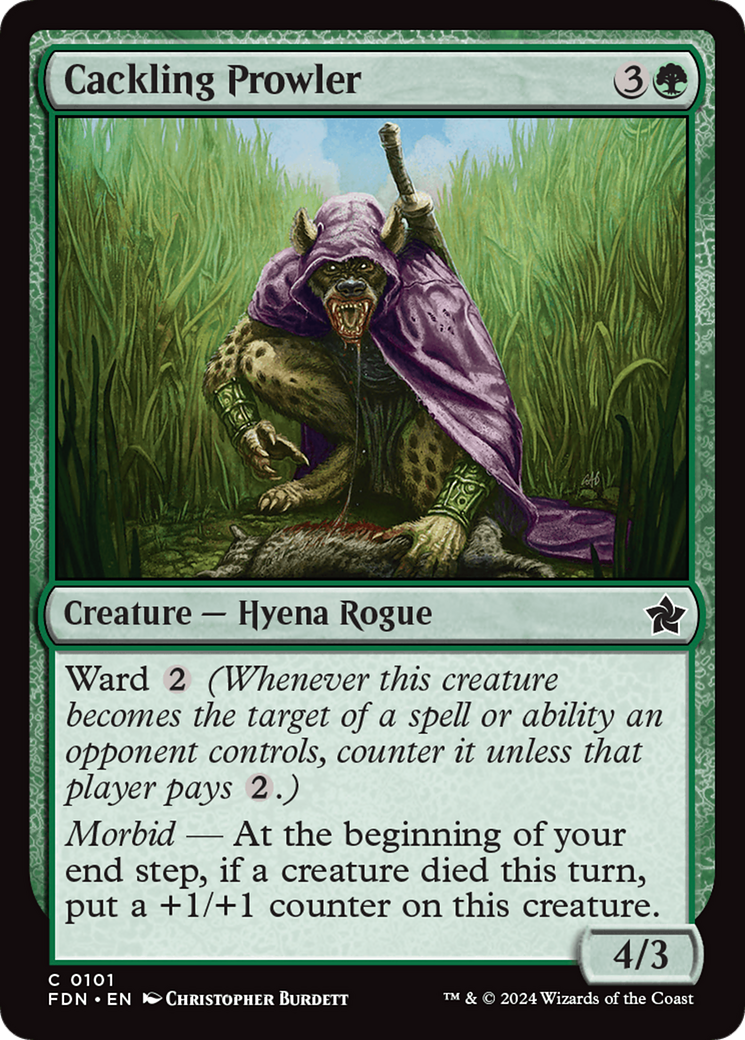 Image of Cackling Prowler (FDN-101) - Foundations Foil