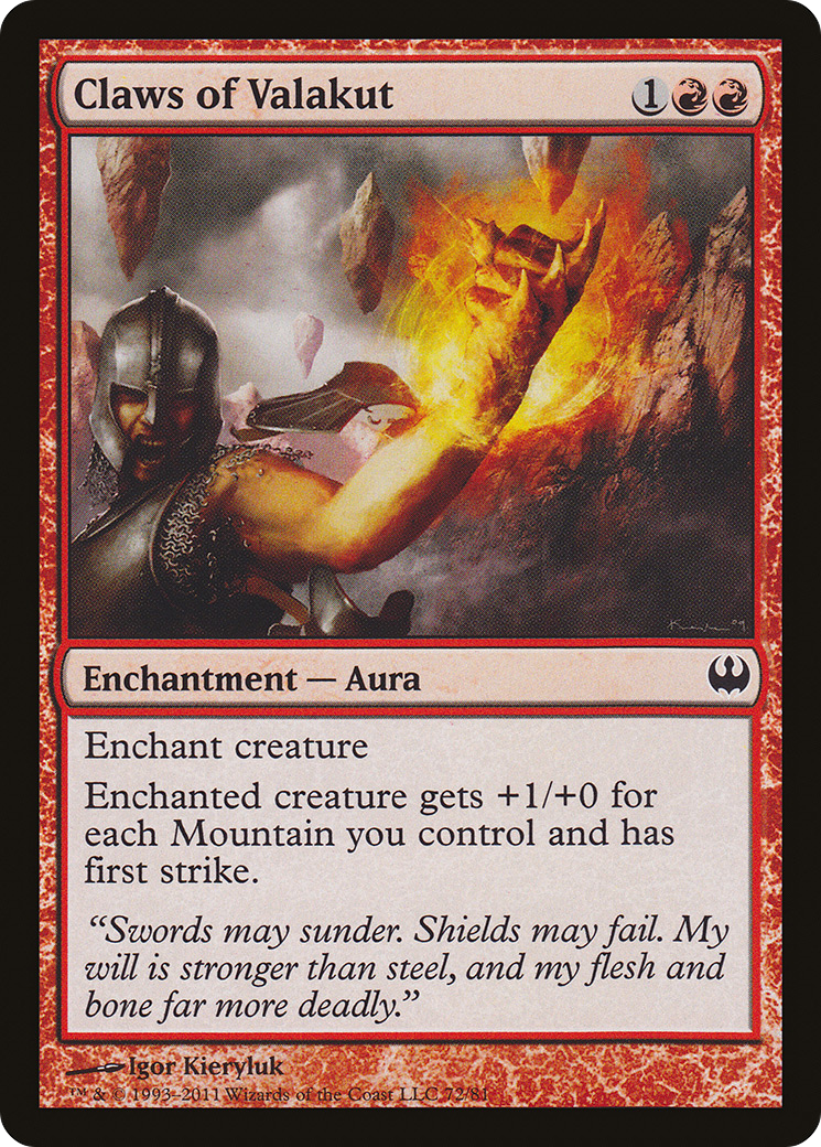 Image of Claws of Valakut (DDG-072) - Duel Decks: Knights vs. Dragons