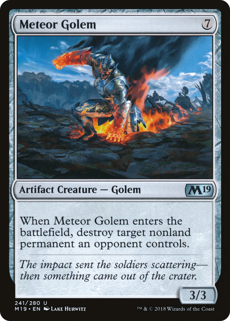 Image of Meteor Golem (M19-241) - Core Set 2019 Foil