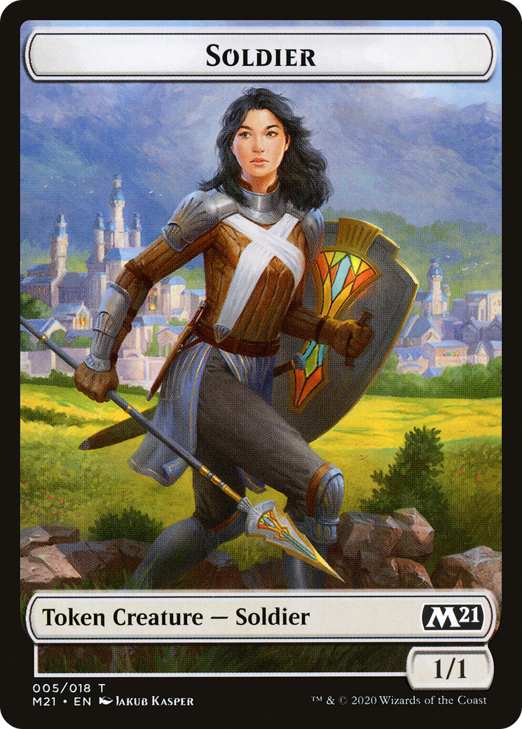 Image of Soldier Token (M21-005) - Core Set 2021 Tokens Foil