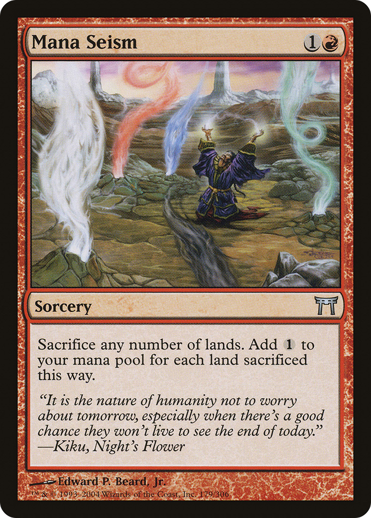Image of Mana Seism (CHK-179) - Champions of Kamigawa Foil