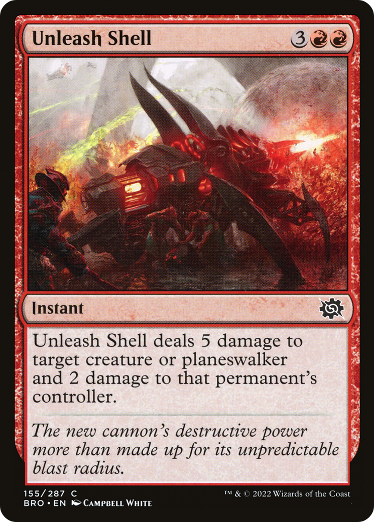 Image of Unleash Shell (BRO-155) - The Brothers' War Foil