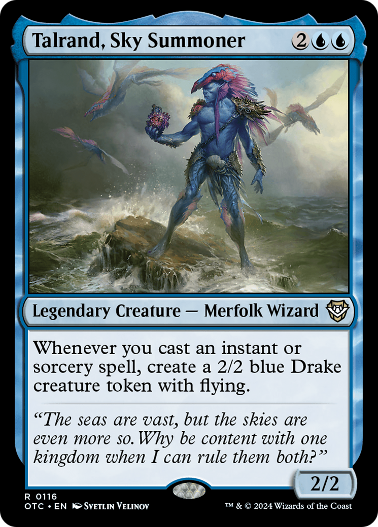 Image of Talrand, Sky Summoner (OTC-116) - Outlaws of Thunder Junction Commander
